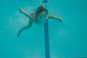 Kid underwater